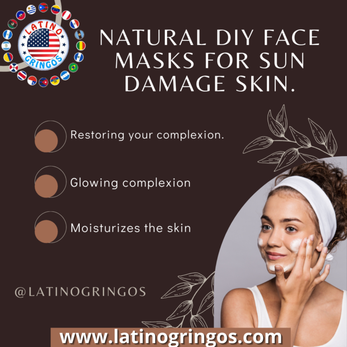 Natural DIY Face Masks for Sun Damage Skin.