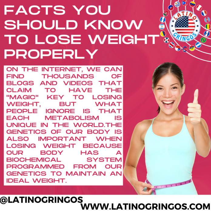 Facts you should know to lose weight properly