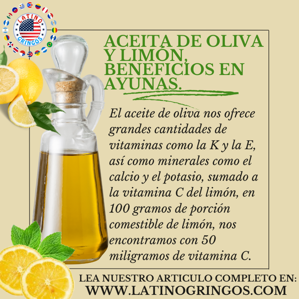Olive oil and lemon, fasting benefits. Latinos turned Gringos